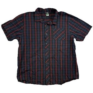 LRG Lifted Research Group Men's SS Button Up Shirt Size 3XL Preppy Outdoor